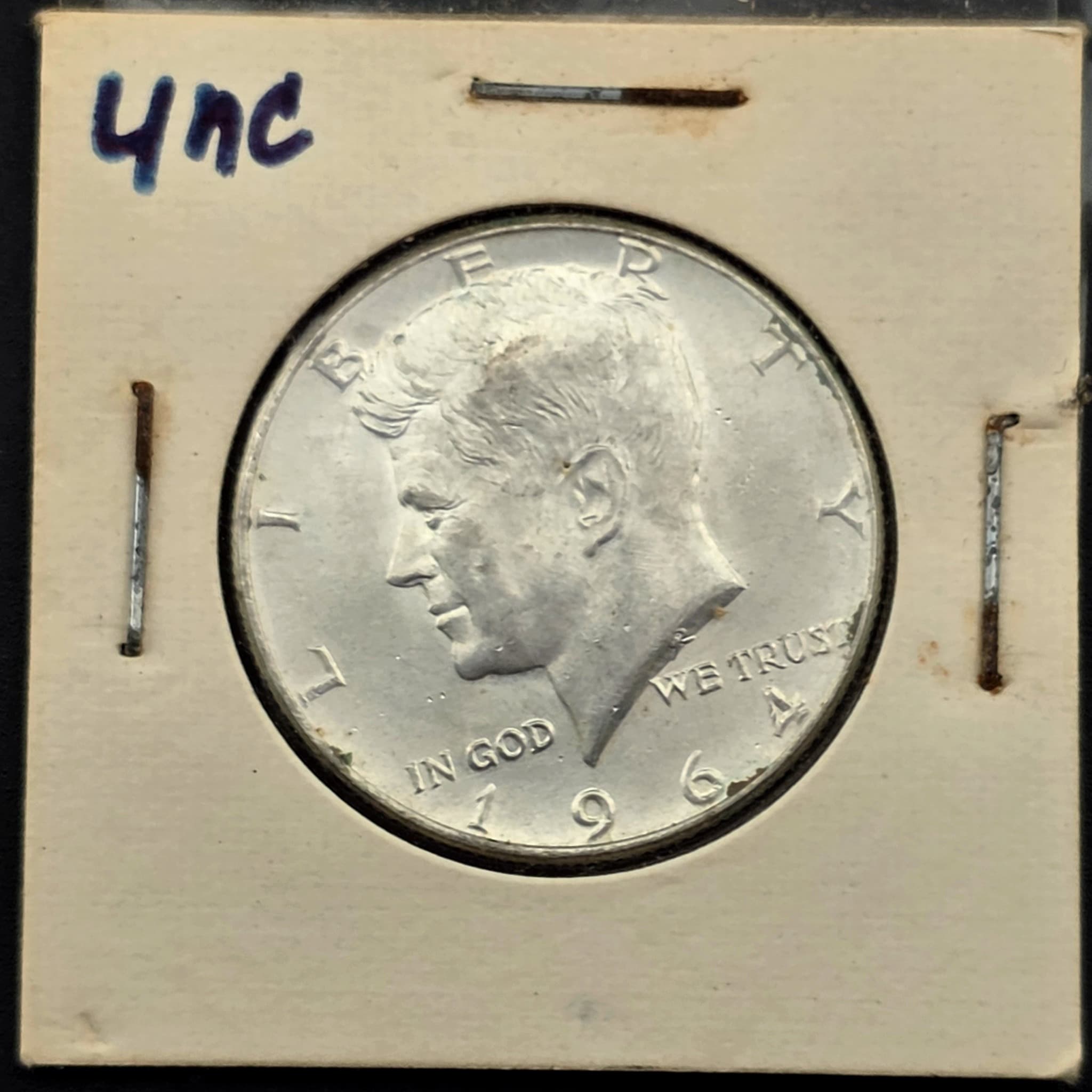 1964 Kennedy Half Dollar, 90% Silver