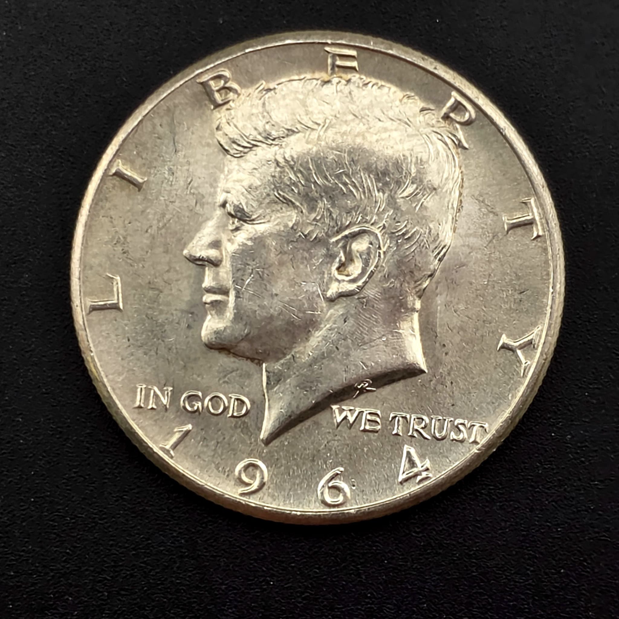 1964 Kennedy Half Dollar, 90% Silver