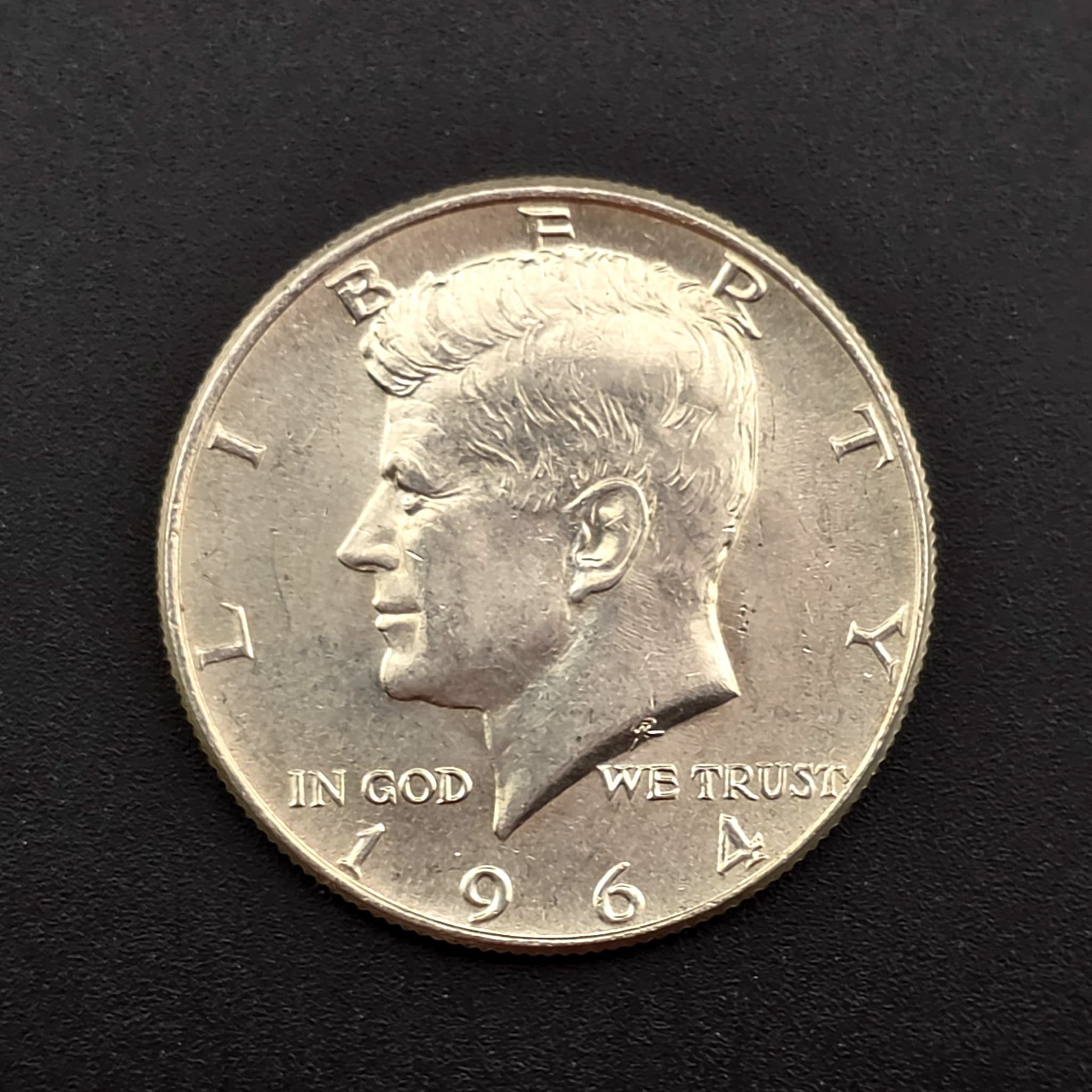 1964 Kennedy Half Dollar, 90% Silver