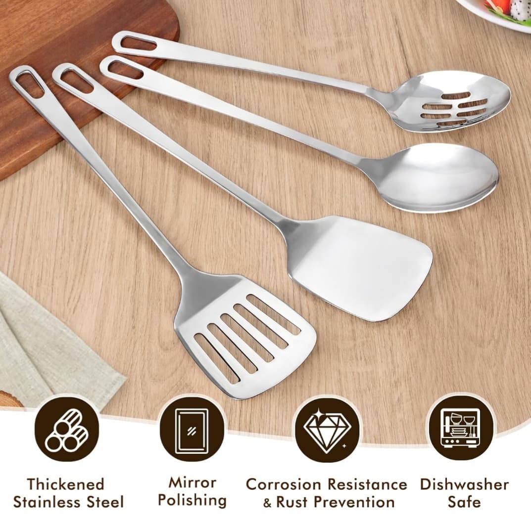 4pc Stainless Steel Cooking Utensils